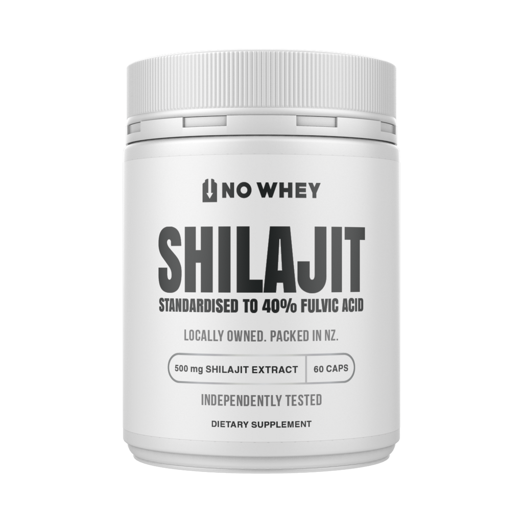 NoWhey Shilajit tub - 500mg shilajit extract standardised to 40% fulvic acid, 60 capsules