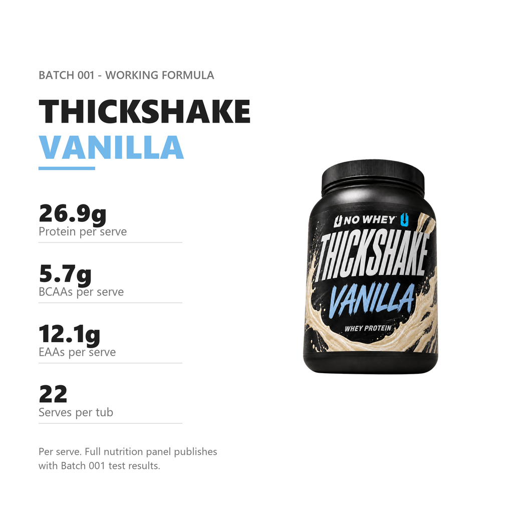 Thickshake Batch 001 working formula
